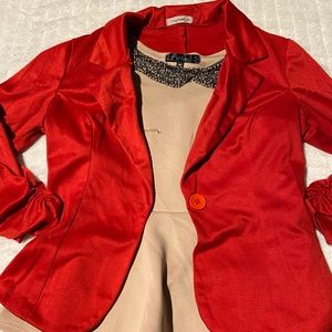 Red blazer
